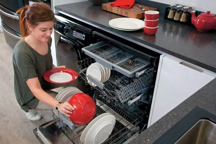How do you prepare a dishwasher for transport