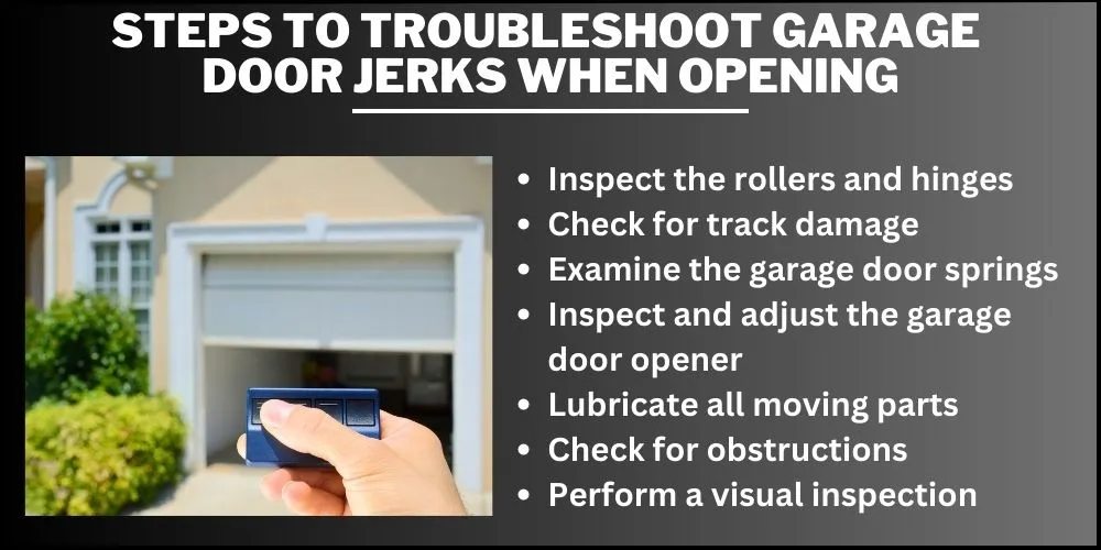 Steps To Troubleshoot garage door jerks when Opening
