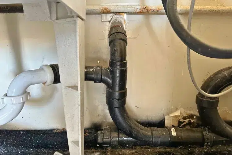 Merging the Sink Drain and the Vent Pipe (Creating a Secure Connection)