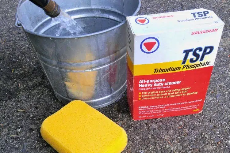 Dish Soap and TSP (Trisodium Phosphate)