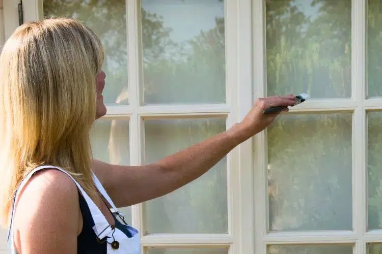 How to remove paint from vinyl windows
