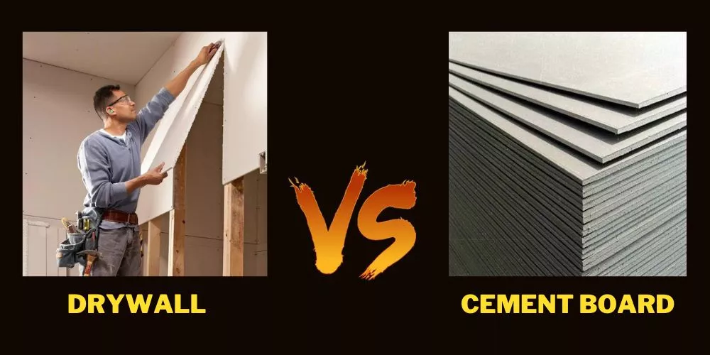 Drywall vs cement board