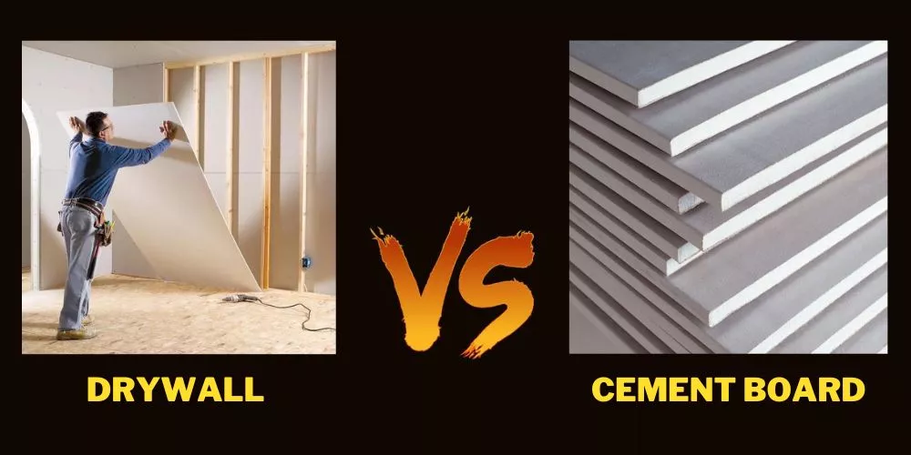 Drywall vs cement board