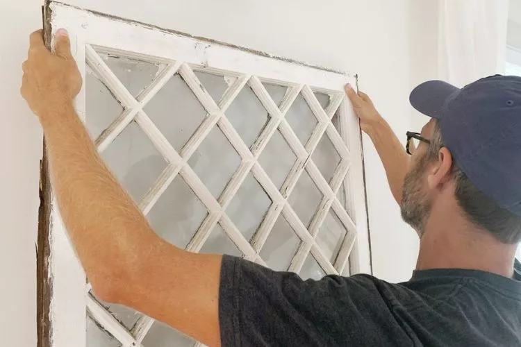how to hang stained glass in window