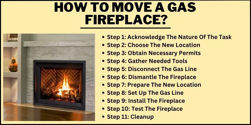 How to move a gas fireplace
