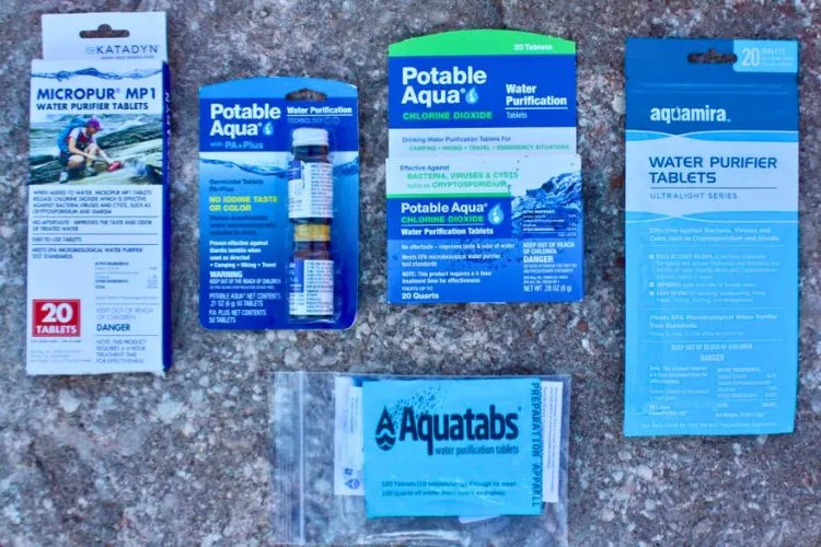 Storage Conditions for Water Purification Tablets